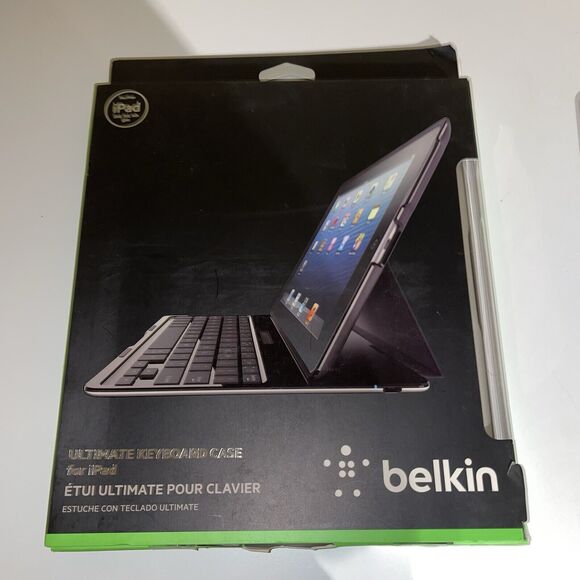Belkin F5L151 Wireless Ultimate Keyboard Case For iPad 4th & 3rd Gen & iPad 2 - Picture 1 of 12